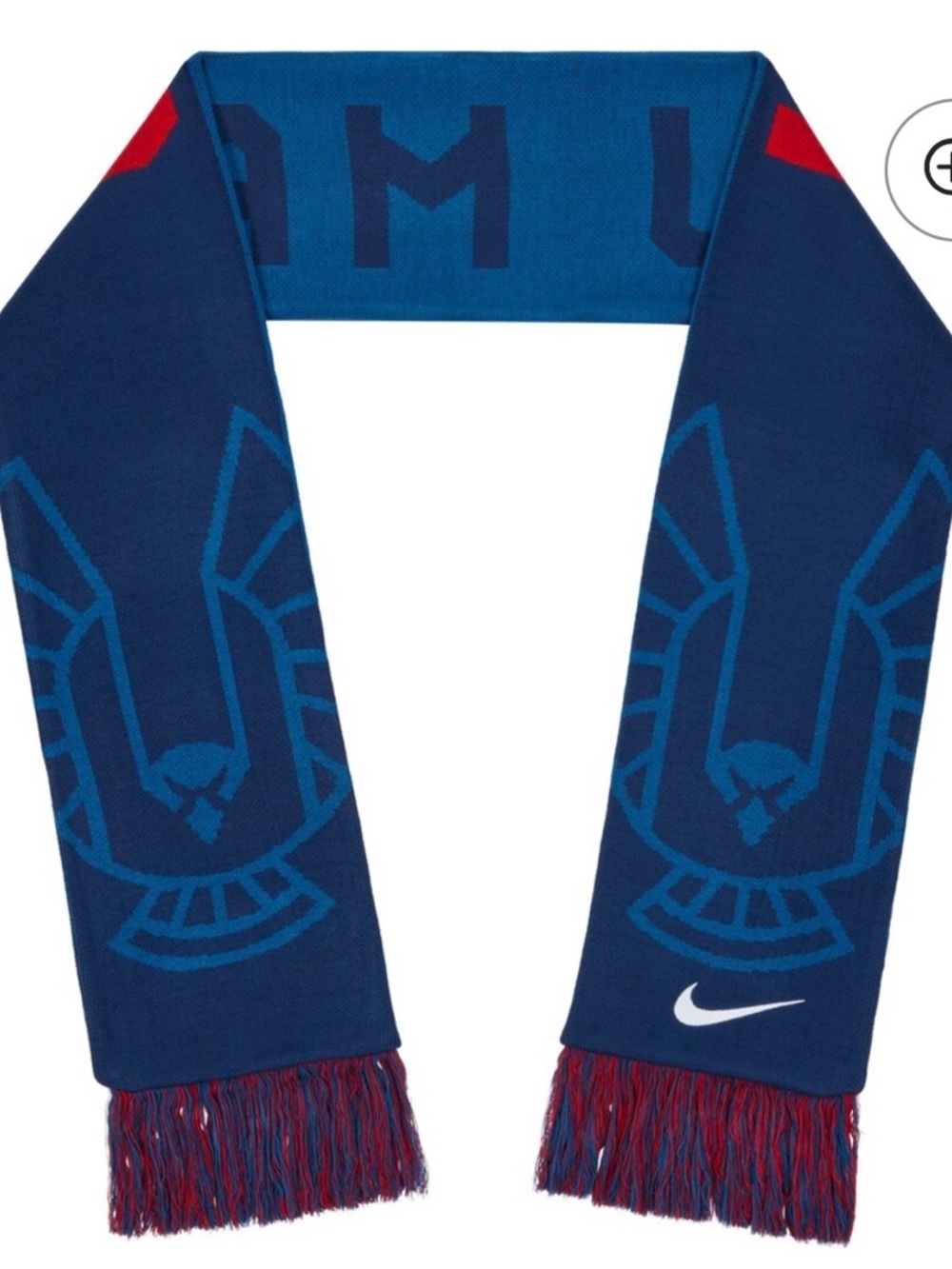 Nike Men’s Navy & Bright Blue Scarf with Red Accents